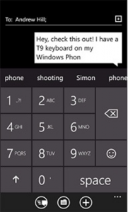 Windows Phone 8.1 T9 Tastatur