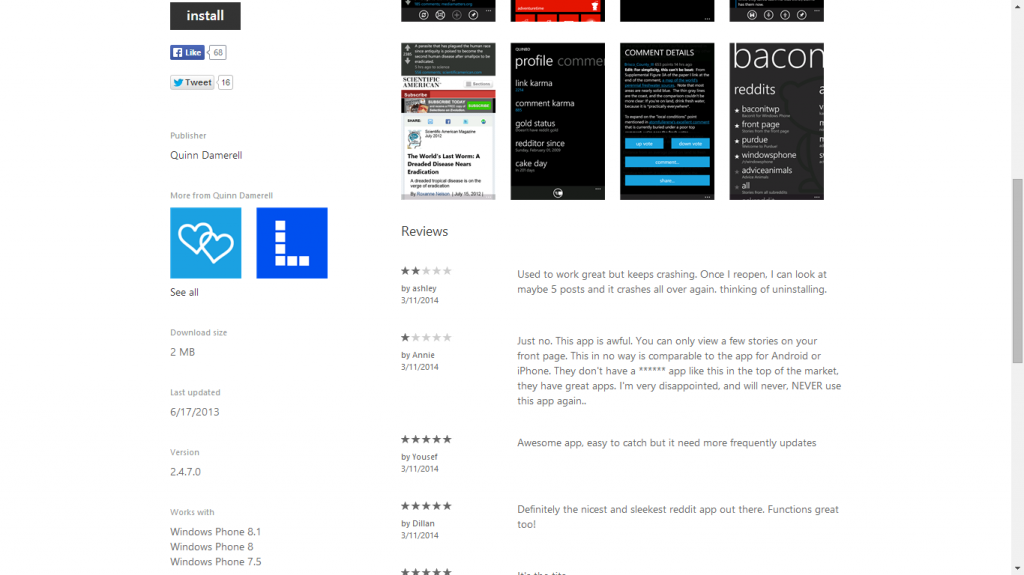 Windows Phone 8.1-Zertifizierte App