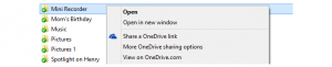 OneDrive Share-Link-Funktion