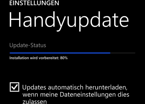 Windows Phone 8 automatisches Handyupdate