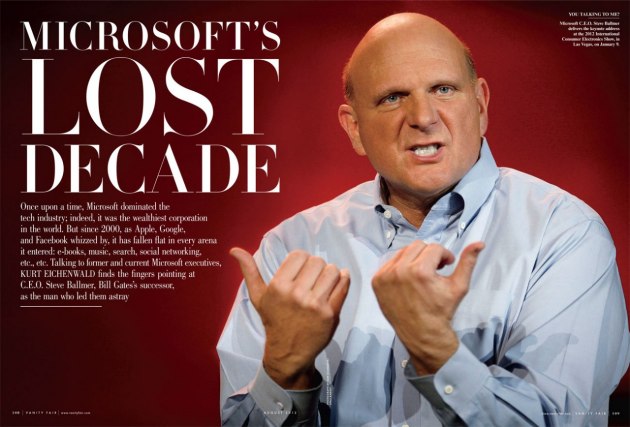 Vanity Fair Artikel "Microsoft's verlorenes Jahrzehnt" (2012)