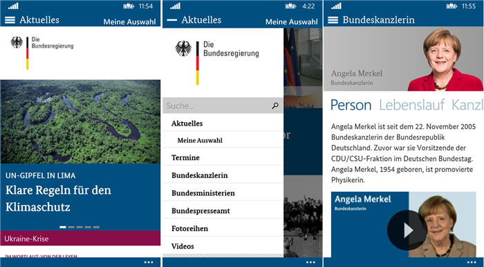 Bundesregierung-Windows-Phone-App