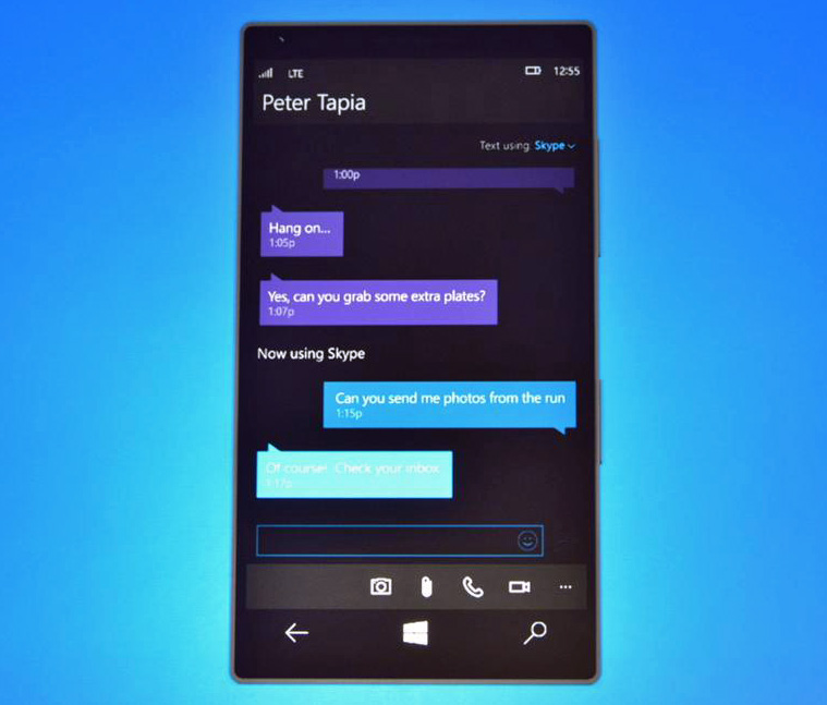 Windows-10-Phone-Skype-Hub