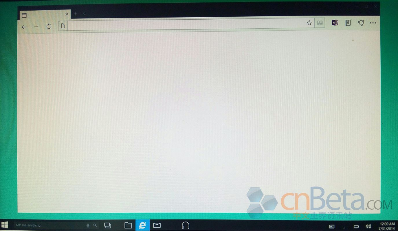 Windows 10 Spartan Screenshot