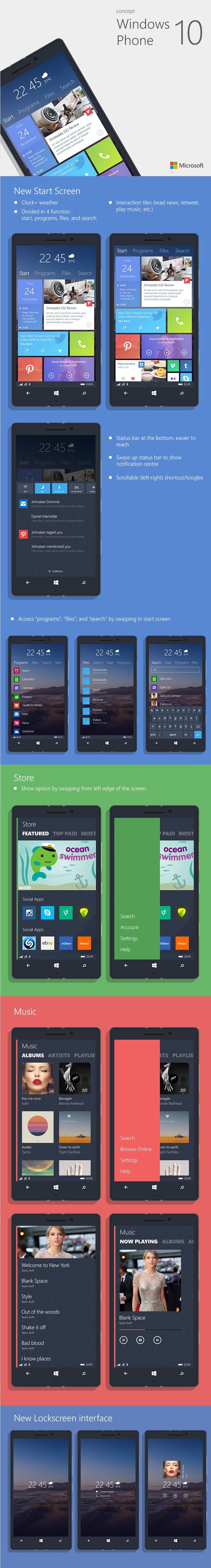 Windows Phone 10 Konzept Ghani Pradita