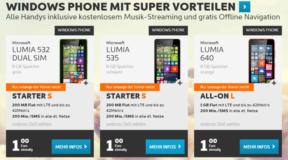Lumia 640 Simyo
