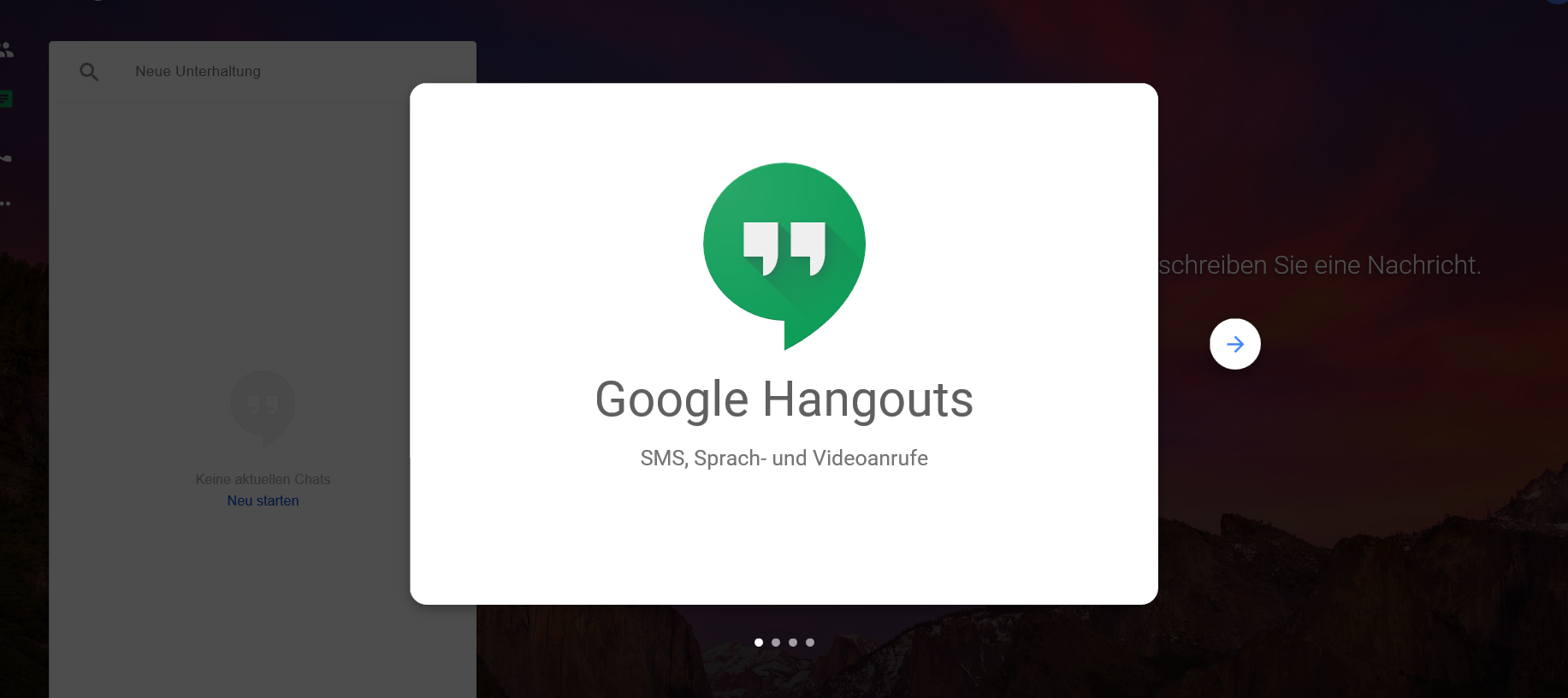 Google Hangouts Web App