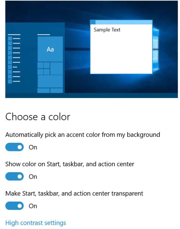 Windows 10 Einstellungen personalisieren