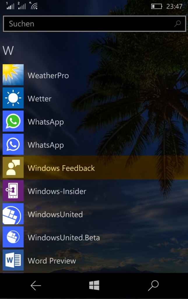 Windows Feedback App