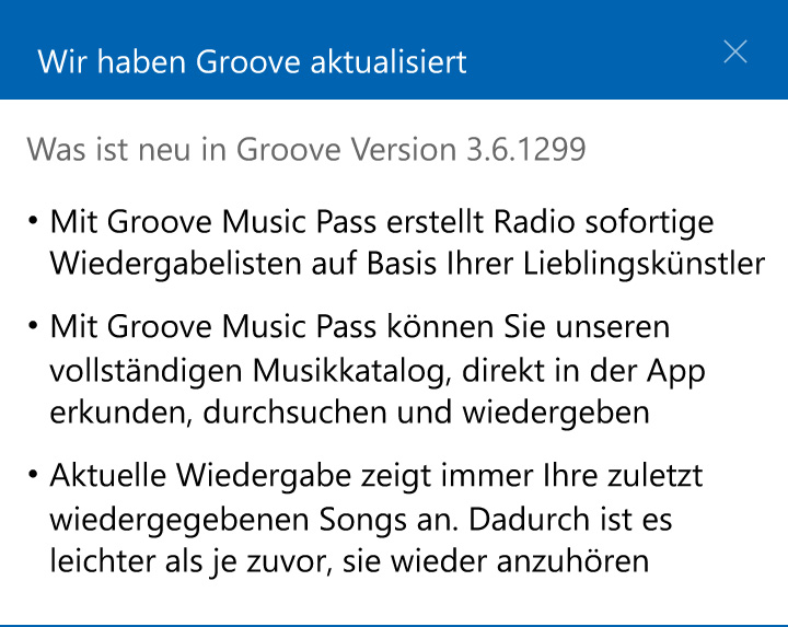 Groove-Music-Update