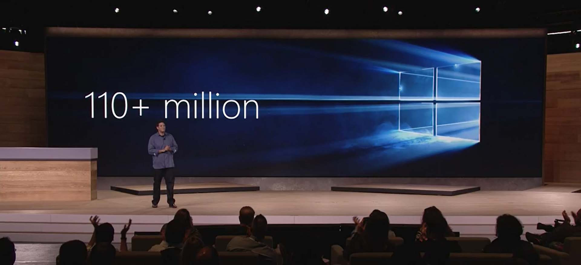 110+ millionen Windows 10 Installationen