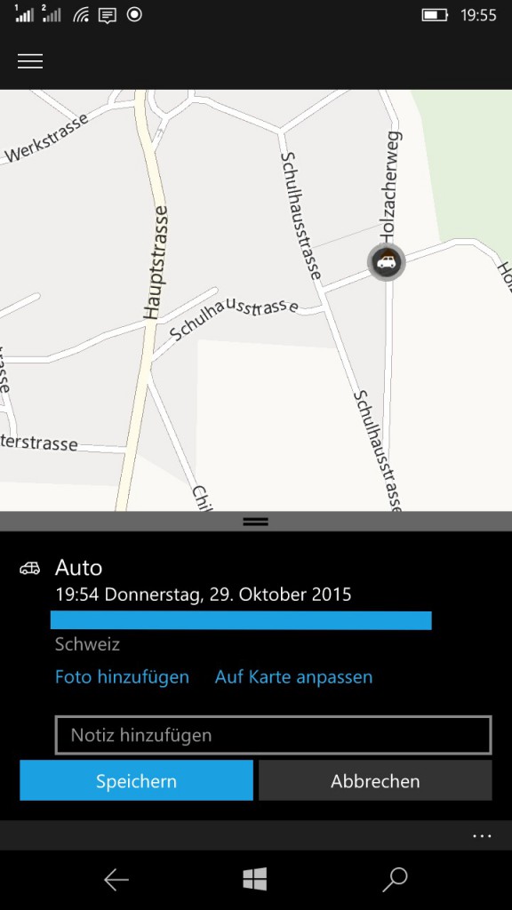 Auto Standort Karten App