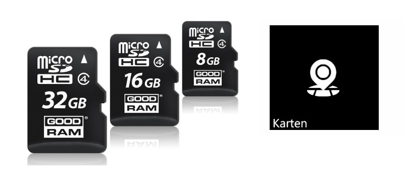 Karten auf MicroSD