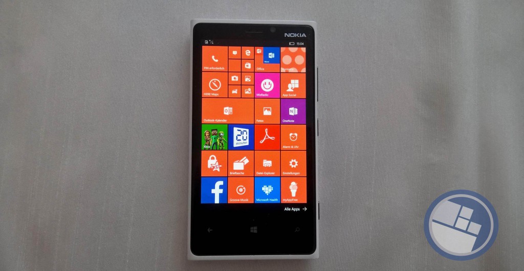 Lumia 920 4 Kacheln