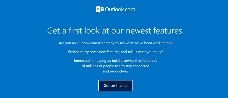 Outlook neues Design Warteliste