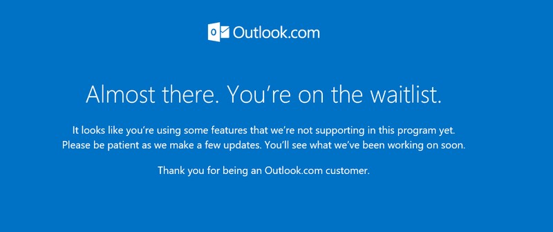 Outlook.com Almost there