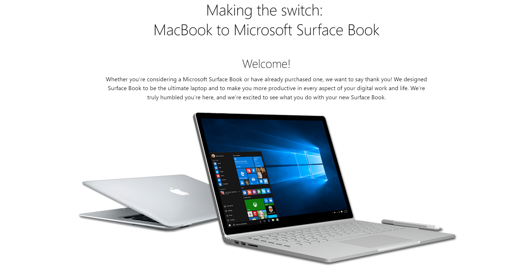 Macbook Pro zu Surface Book