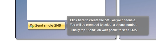 SMS Easy Type SMS senden