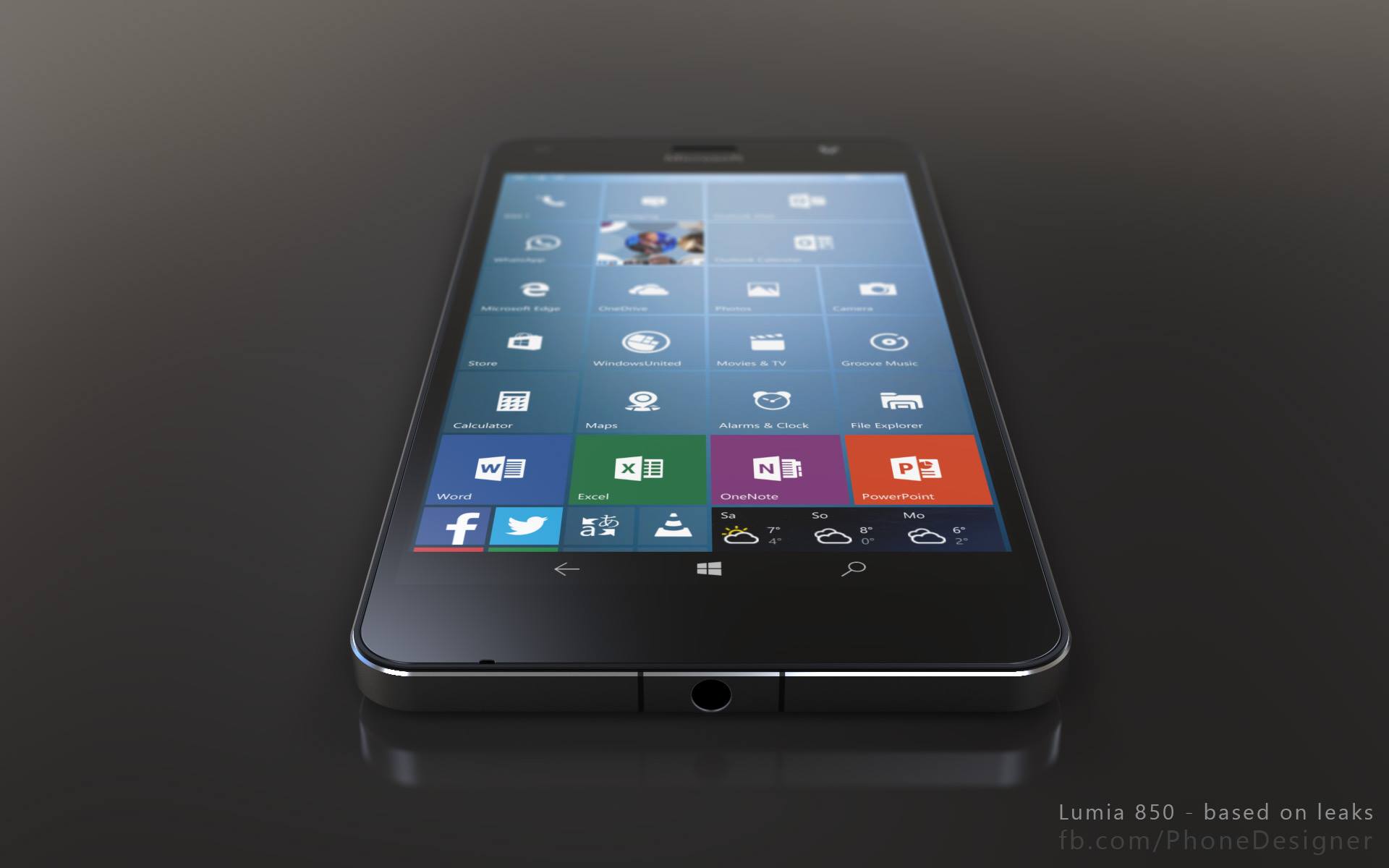 Lumia 850 Render 2