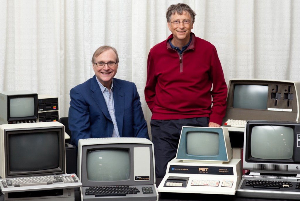 Im Bild: Paul Allen und Bill Gates