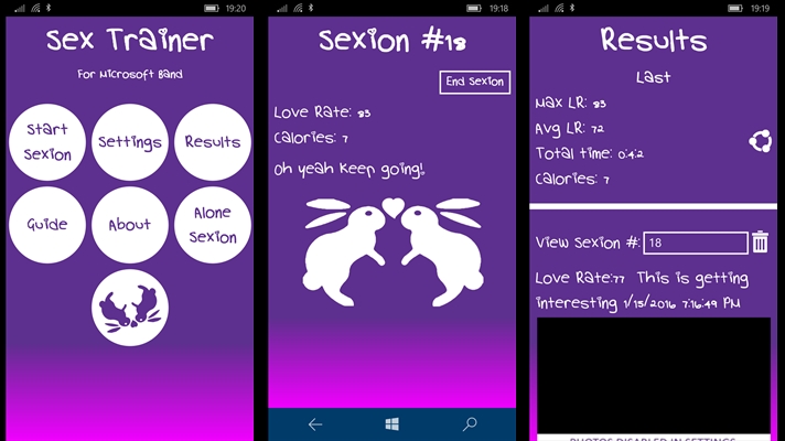 Sex Trainer for Band 2