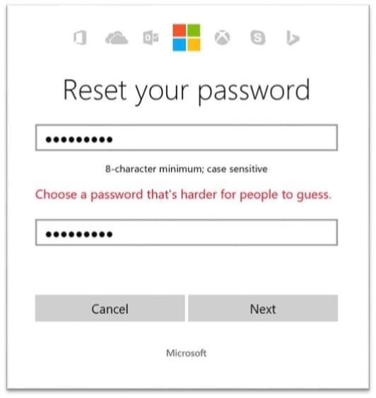 Passwort Microsoft