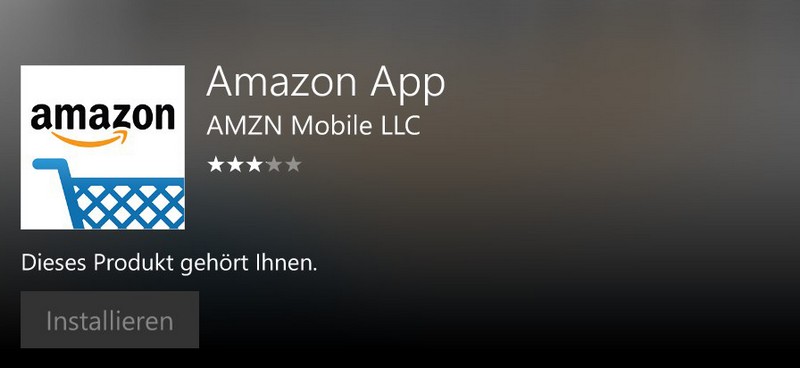 Amazon Windows Phone App