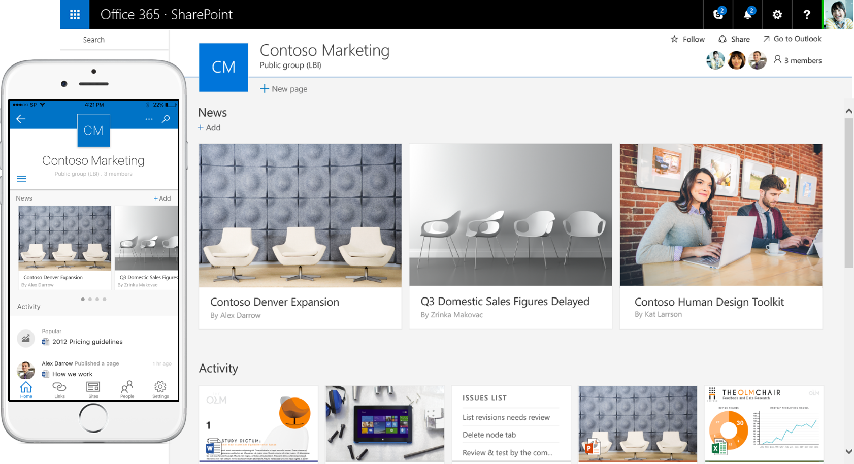 Sharepoint Bald Kommt Das Intranet Auf Android Ios Und Windows Windowsunited Template Sharepoint 2016