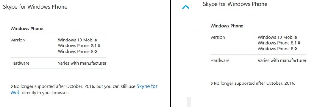 Skype WP 8.1