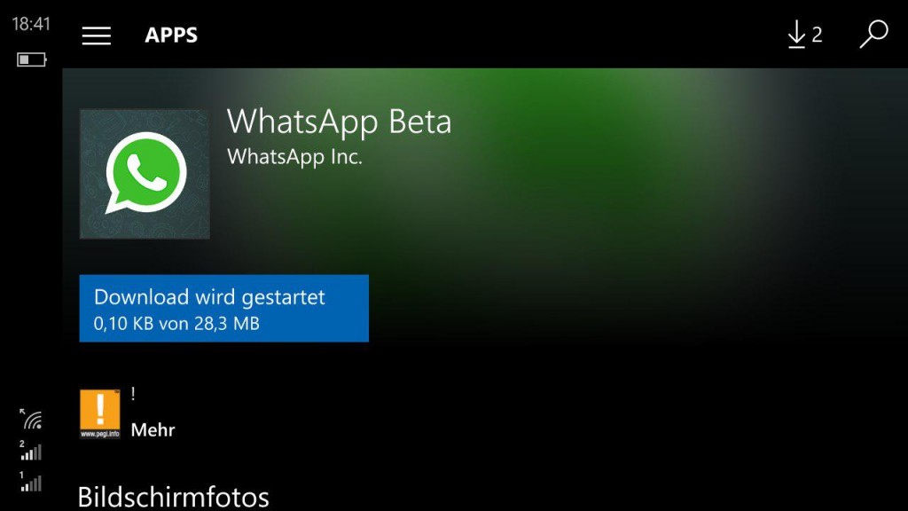 WhatsApp Beta 2