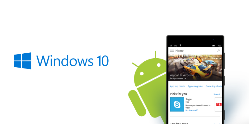 Windows 10 Android Apps