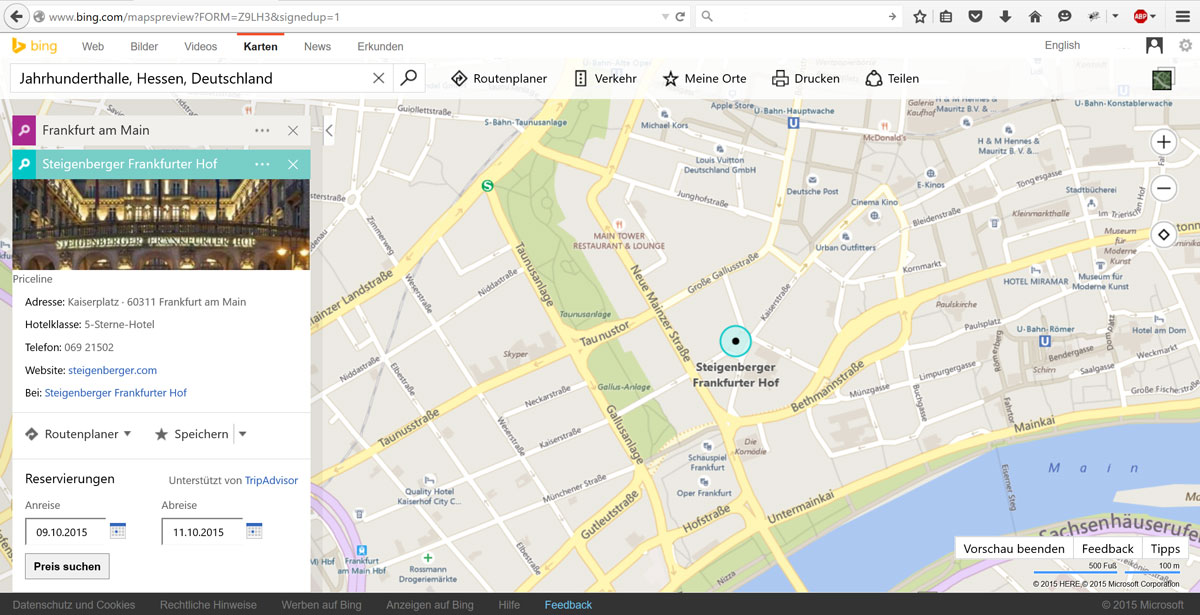 Die neue Bing Maps Preview ist da - probiert sie aus und gebt Feedback ...