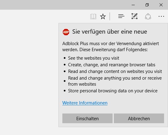[Update] Adblock & Adblock Plus für Microsoft Edge tauchen im Windows ...