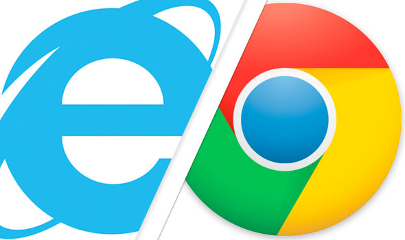 Google Chrome und IE
