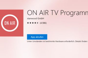ON AIR TV Programm Windows App