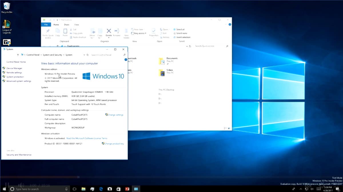 Windows 10 ARM Demo