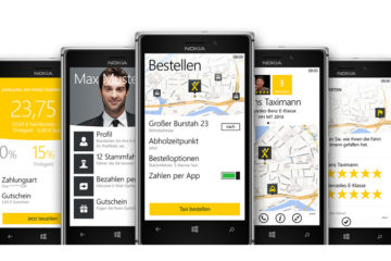 myTaxi Windows Phone App