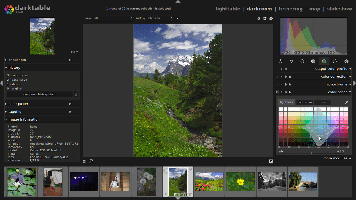 darktable windows 10