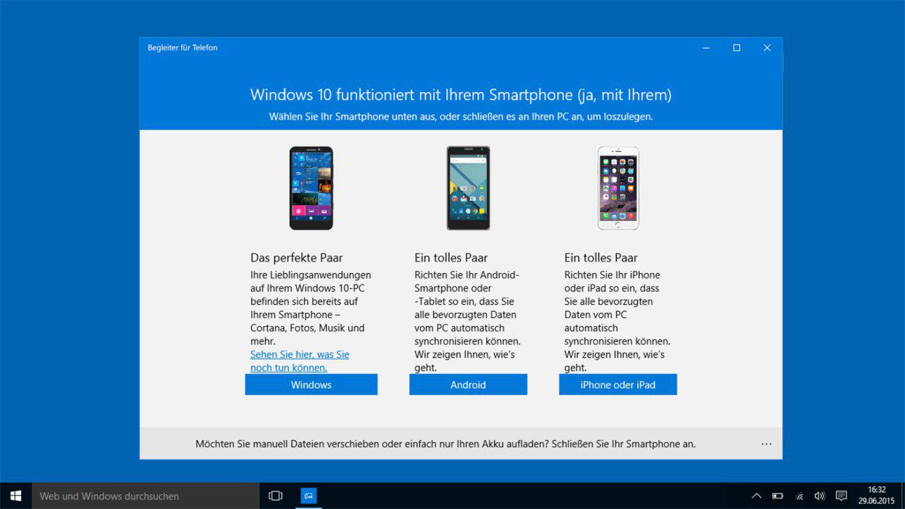 Microsoft Stellt Begleiter Fur Telefon Ein Windowsunited