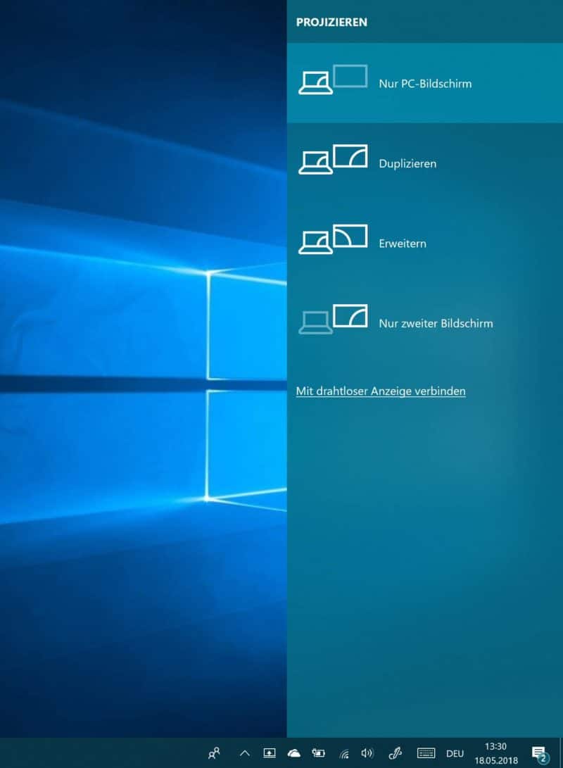Zweiter Bildschirm Windows 10