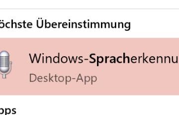 Windows Spracherkennung