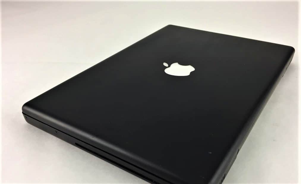 black macbook