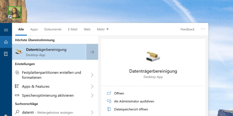 Windows 10 Oktober 2018 Update Datenträgerbereinigung löscht Download