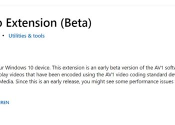 AV 1 Video Decoder Codex Windows 10 Store