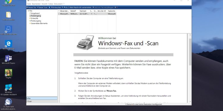 Windows 10 Fax alt