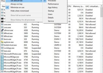 windows 10 19h1 taskmanager