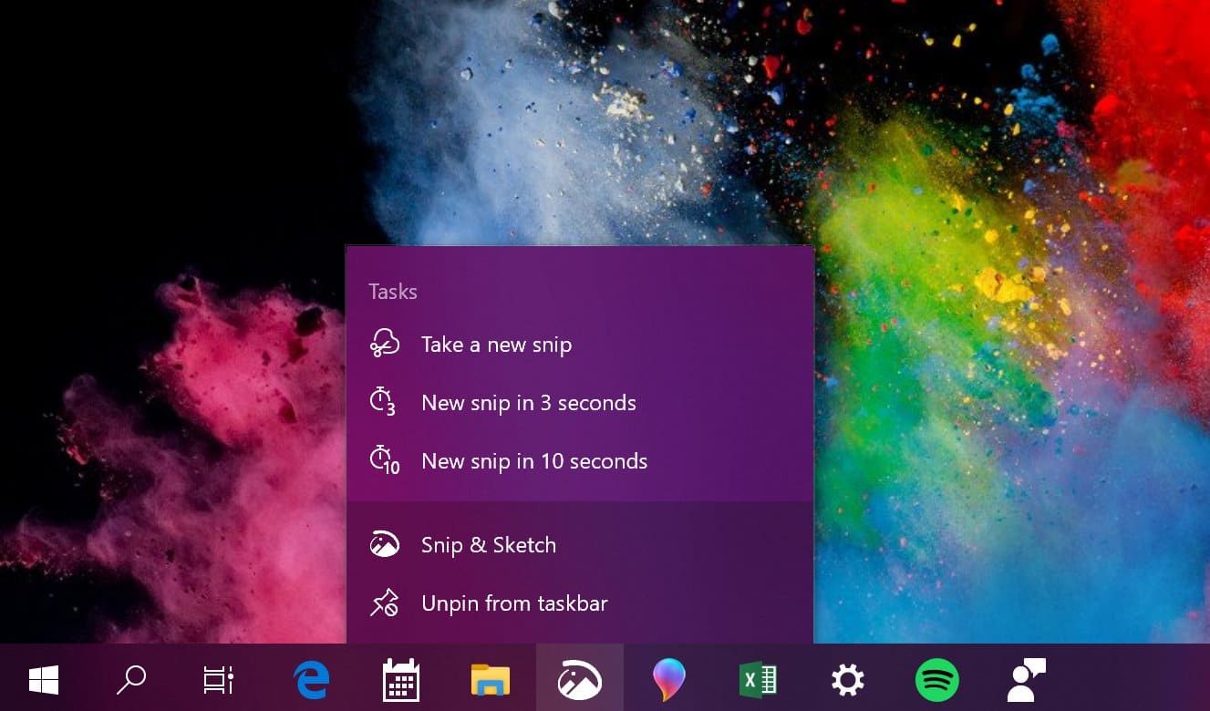 Windows 10 April 2019 Update Farben UI