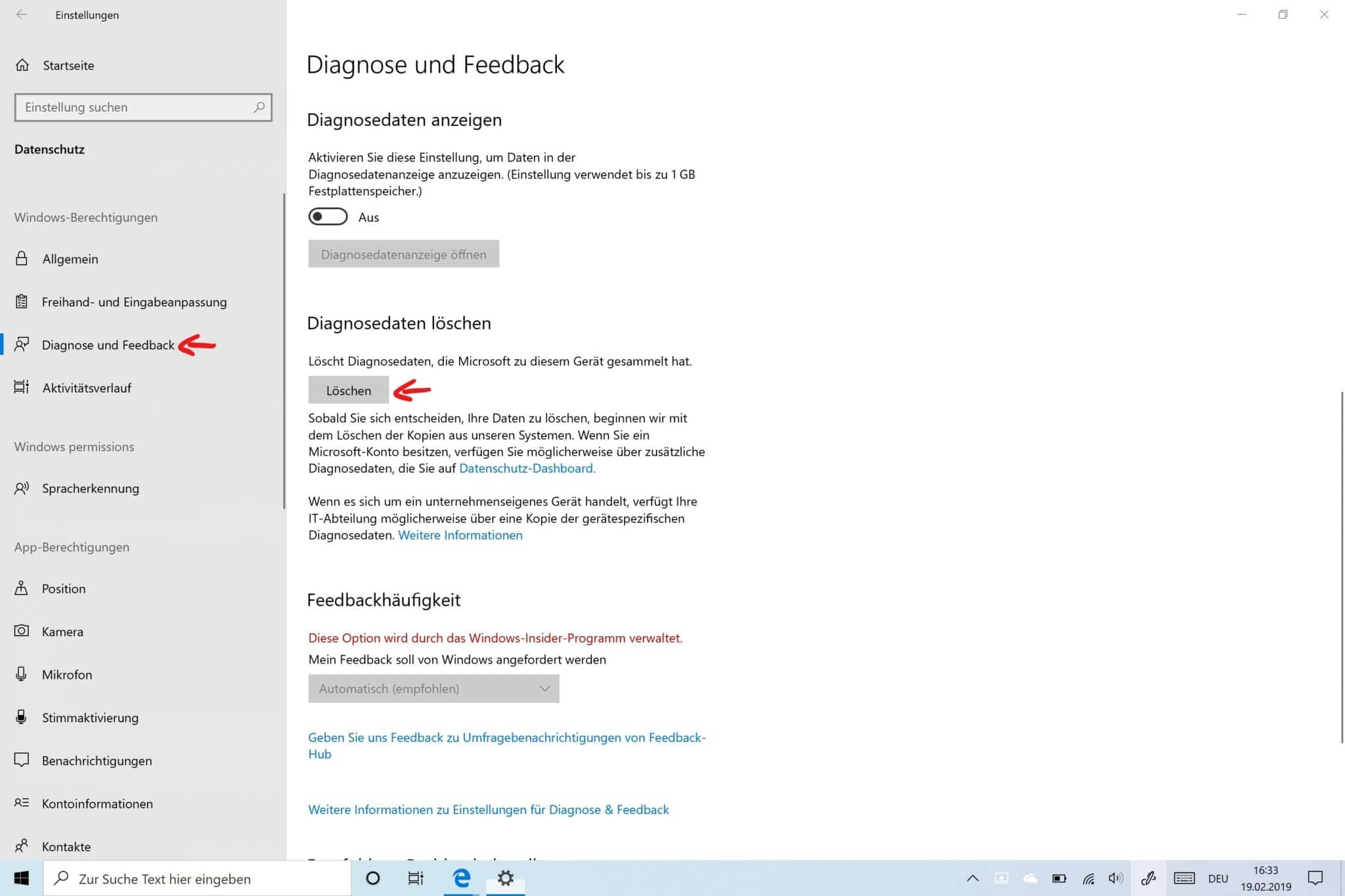 Windows 10 Diagnosedaten löschen Anleitung
