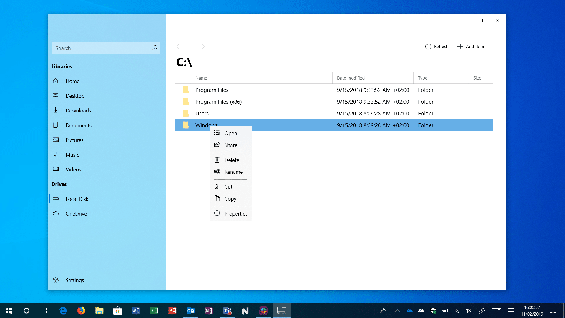 uwp file explorer