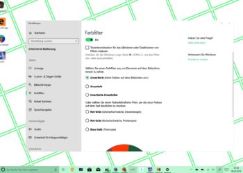 windows 10 farbenblind